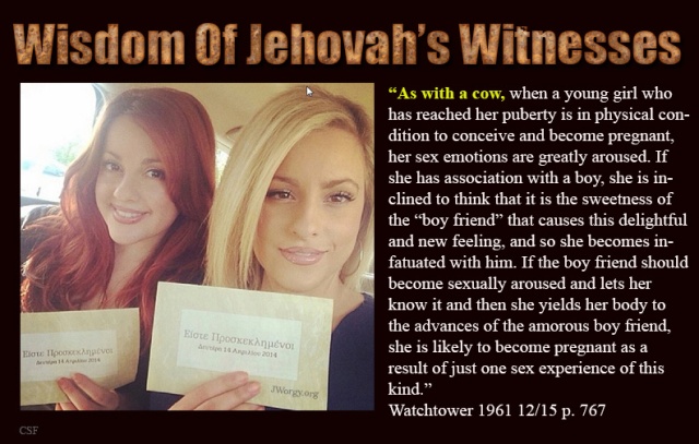 Are Jehovah's Witnesses Misogynist's